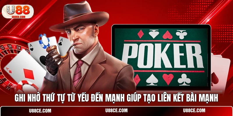Ghi nhớ thứ tự từ yếu đến mạnh giúp tạo liên kết bài mạnh 