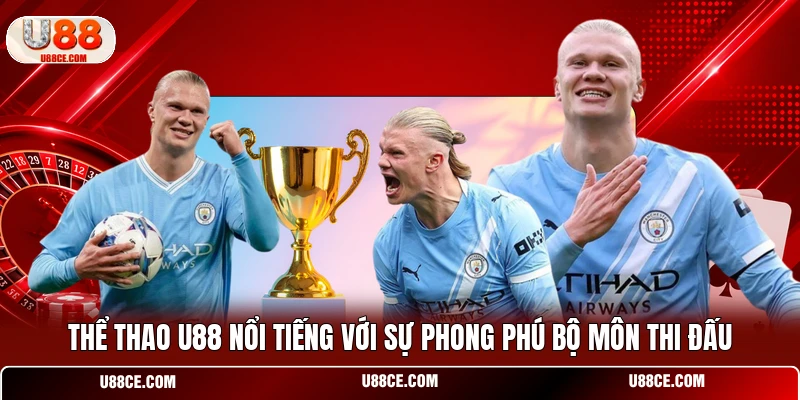 Thể thao U88 nổi tiếng với sự phong phú bộ môn thi đấu